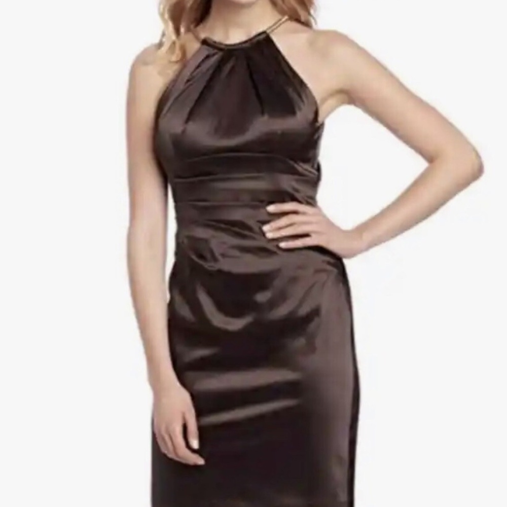Satin cocktail dress